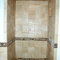 Tile Shower Wall with Insert Design