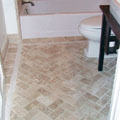 Stone Tile Floor with Insert Line